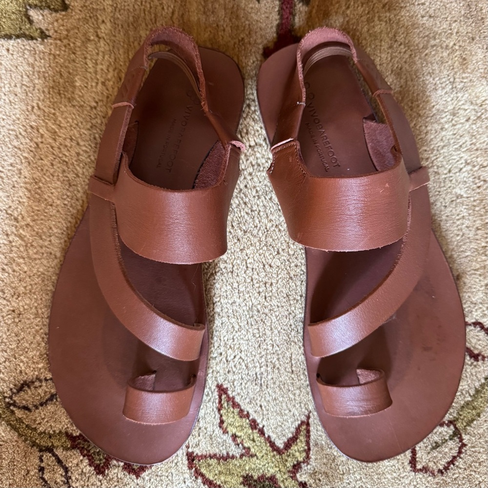 Vivobarefoot Brown Leather Sandals EU40 EUC